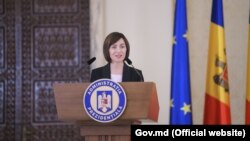 Prim-ministra R. Moldova Maia Sandu, aflată în vizită la Bucureşti