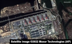 Centrala nucleară Zaporojie, 19 august 2022. Imagine din satelit furnizată de Maxar Technologies.