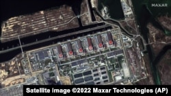 Запорізька атомна електростанція (ЗАЕС) біля міста Енергодару Запорізької області, 19 серпня 2022 року. Супутниковий знімок Maxar Technologies