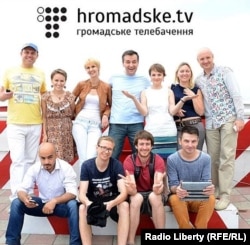 Hromadske.tv телеарнасының журналистері.