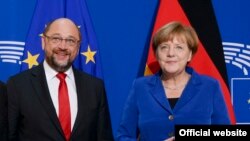 Martin Schulz i Angela Merkel