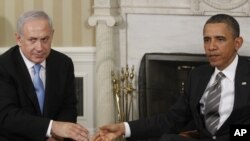 Биньямин Нетаньяху и Барак Обама в Белом доме, 20 мая 2011 г. 