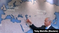 بنیامین نتانیاهو در سفری در سال ۲۰۱۷ به لندن