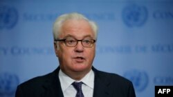 The late Russian Ambassador to the UN Vitaly Churkin (file photo)