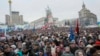 Участники Евромайдана на площади Независимости в Киеве