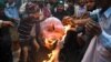 Pakistani Peoples Party activists burn an effigy of Indian Prime Minister Narendra Modi during a protest on March 1.