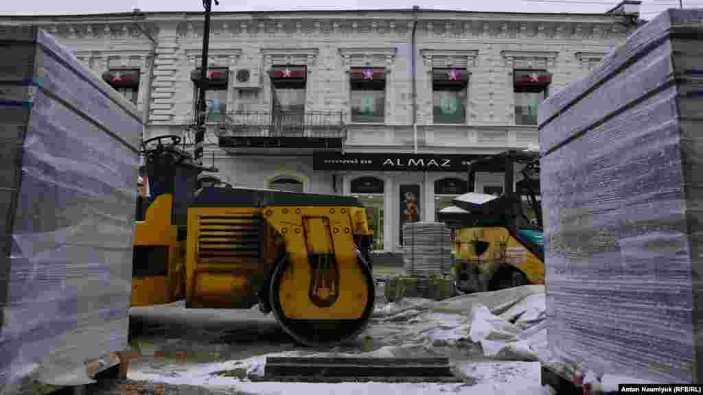 Реконструкцию центральных улиц в Симферополе начали в сентябре