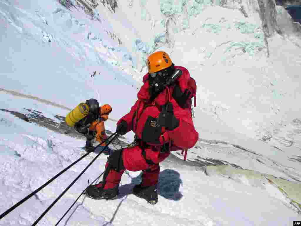 Arunima Sinha during her ascent of Mount Everest