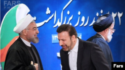 President Hassan Rouhani and Mahmoud Vaezi, his chief of staff. File photo