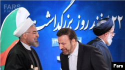 President Hassan Rouhani and his chief of staff Mahmoud Vaezi. File photo