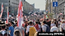Белорусија - Протест за мир и независност во Минск. 30.08.2020.
