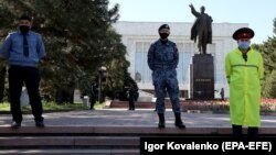 Бишкек марказидаги майдон, 2020 йил апрели.