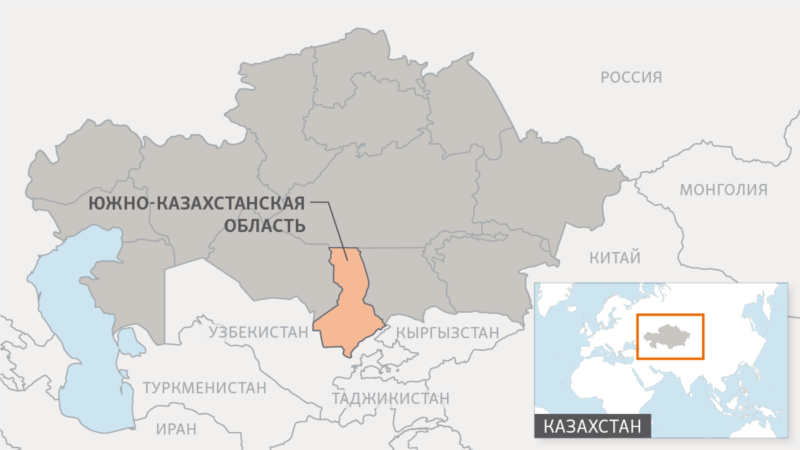 В Южно-Казахстанской области из-за ветра закрыты дороги, повреждены электрические столбы