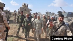 One of dozens pictures which shown Iranian Revolutionary Guard commander, Ghassem Soleimani, in an operation outside the country (Apparently Iraq), in violation of a U.N. travel ban.