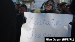 Acțiune în sprijinul libertății presei la Chișinău, 2017
