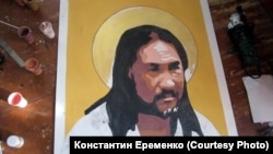 Портрет якутского шамана Александра Габышева