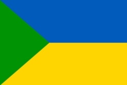 Прапор Зеленої України (зелений колір – тайга, синій – небо і море, жовтий – хлібне поле)