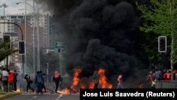 Sa protesta u Čileu, 20. oktobra 