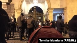 Protestatari la Tbilisi. 25 noiembrie 2019