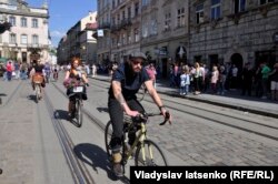 Ретро-заїзд на велосипедах, Львів, травень 2017 року