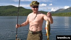 Владимир Путин на отдыхе в Сибири, 5 августа 2017 г. 