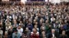 Iranian worshipers attend the Friday prayer ceremony in Tehran, Jan. 5, 2018. 