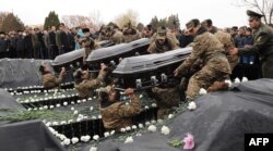 Yerevanda - Azərbaycan ordusunun vurduğu vertolyotun pilotları dəfn edilir, 24 noyabr, 2014