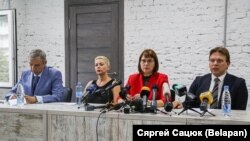 Opoziția din Belarus anunță formarea Consiliului de Coordonare, Minsk, 18 august 2020.