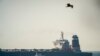 A view of the Grace 1 super tanker in the British territory of Gibraltar, Thursday, July 4, 2019. (AP Photo/Marcos Moreno)