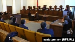 Armenia - Constitutional Court announces its verdict on the controversial new pension law, Yerevan,02 April 2014