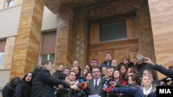 Претседателот на ВМРО-ДПМНЕ, Кристијан Мицкоски и пратениците од ВМРО-ДПМНЕ