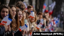 Митинг на пятилетие аннексии Крыма. Симферополь, 15 марта 2019 года. Архивное фото