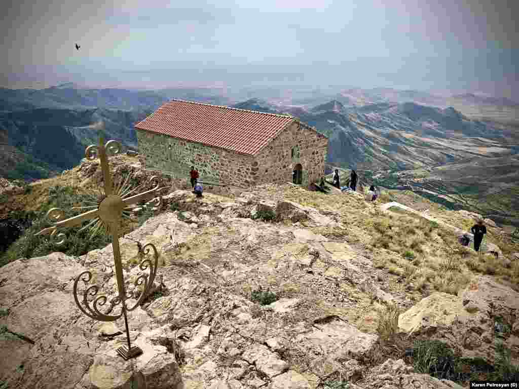 Katarovank, a monastery on a mountaintop in the Hadrut region 