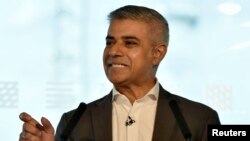 British Labour Party candidate Sadiq Khan, son of a Pakistani immigrant, was elected Mayor of London, a first for Britain and the EU.