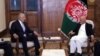 FILE: Afghan President Ashraf Ghani meeting Zalmay Khalilzad, U.S. special representative for Afghanistan reconciliation in Kabul.