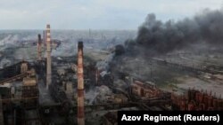 The sprawling Azovstal facility is the last pocket of Ukrainian resistance in Mariupol after more than two months of Russian encirclement and heavy fighting that has leveled large parts of the city.