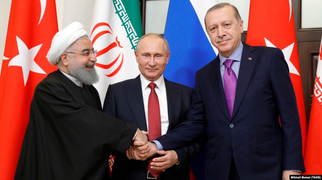 Image result for photos of Iranian leaders with Putin