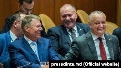 Președinții României şi Republicii Moldova, Klaus Iohannis şi, respectiv, Igor Dodon, la Adunarea Generală ONU. New York, 26 septembrie 2019 