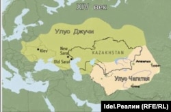 Карта Золотой Орды.