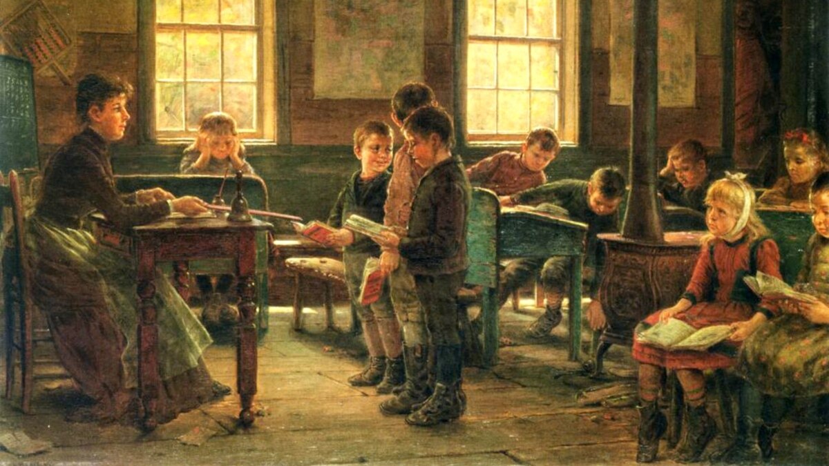 Деревенская школа 19 века