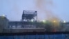 Клубы дыма, поднимающиеся над предприятием металлургического комбината «АрселорМиттал Темиртау». Карагандинская область, Темиртау, 10 января 2018 года.