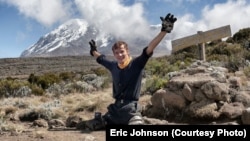 In June, Alexander D'Jamoos hiked to just beneath the peak of Mount Kilimanjaro to raise awareness for the work of Happy Families International Center, a U.S.-Russian NGO that aids orphans with special needs.