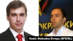 Шефовите на подмладоците на ВМРО-ДПМНЕ и на СДСМ, Диме Спасов и Дарко Давитковски.