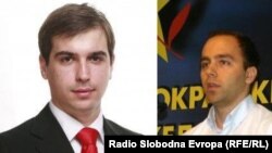 Шефовите на подмладоците на ВМРО-ДПМНЕ и на СДСМ, Диме Спасов и Дарко Давитковски.