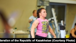 Выступающая за Казахстан тяжелоатлетка Надежда Лихачева.