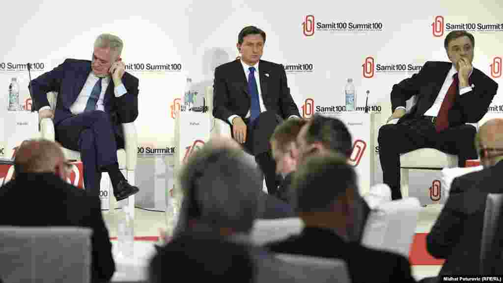 Tomislav Nikolić, predsjednik Slovenije Borut Pahor, i predsjednik Crne Gore Filip Vujanović
