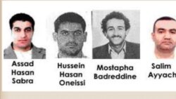 چهار عضو حزب‌الله که متهم به برنامه‌ریزی و اجرای ترور رفیق حریری شناخته شده‌اند.