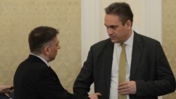 Пламен Георгиев в компанията на председателя на парламентарната правна комисия Данаил Кирилов. 