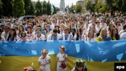 Иллюстрационное изображение. Во время Марша вышиванок в центре Киева, 24 мая 2015 года