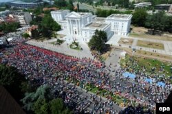 Антиурядовий протест у македонській столиці Скоп’є, 17 травня 2015 року